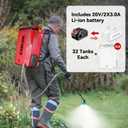 ONEVAN 5.3Gal Battery Powered Backpack Sprayer, 100PSI with Mixing Function