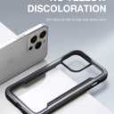 RAPTIC Shield for iPhone 13 Pro, Shockproof Protective Clear Case, Military 10ft Drop Tested, Durable Aluminum Frame, Anti-Yellowing Technology Case for iPhone 13 Pro, Black