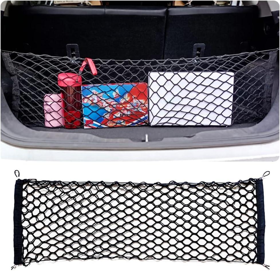 Car Rear Cargo Net with Good Elasticity&Tensile Strength Trunk Net Organizer for SUV Truck,Ideal Car Net Keeps Overlanding Accessories (L 43.3''x15.74'')
