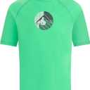 Kanu Surf Boys Haywire UPF 50+ Sun Protective Rashguard Swim Shirt (14-16, Explore Green)