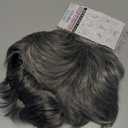 Kaneles Mens Grey Short Wig Synthetic Replacement Costume Halloween Soft Layered Natural Hair Male Wigs (Gray)