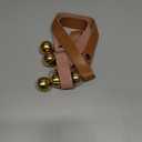 Leather Dog Doorbells for Door Knob, Adjustable Brass Potty Training Bells for Puppy to Go Outside, Easy Dog Door Bell for Potty Training