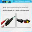 3 x Automotive Electrical Terminal Connector Separator Removal Tool Remover, Electrical Connector Separator Tool Universal for Most Vehicles