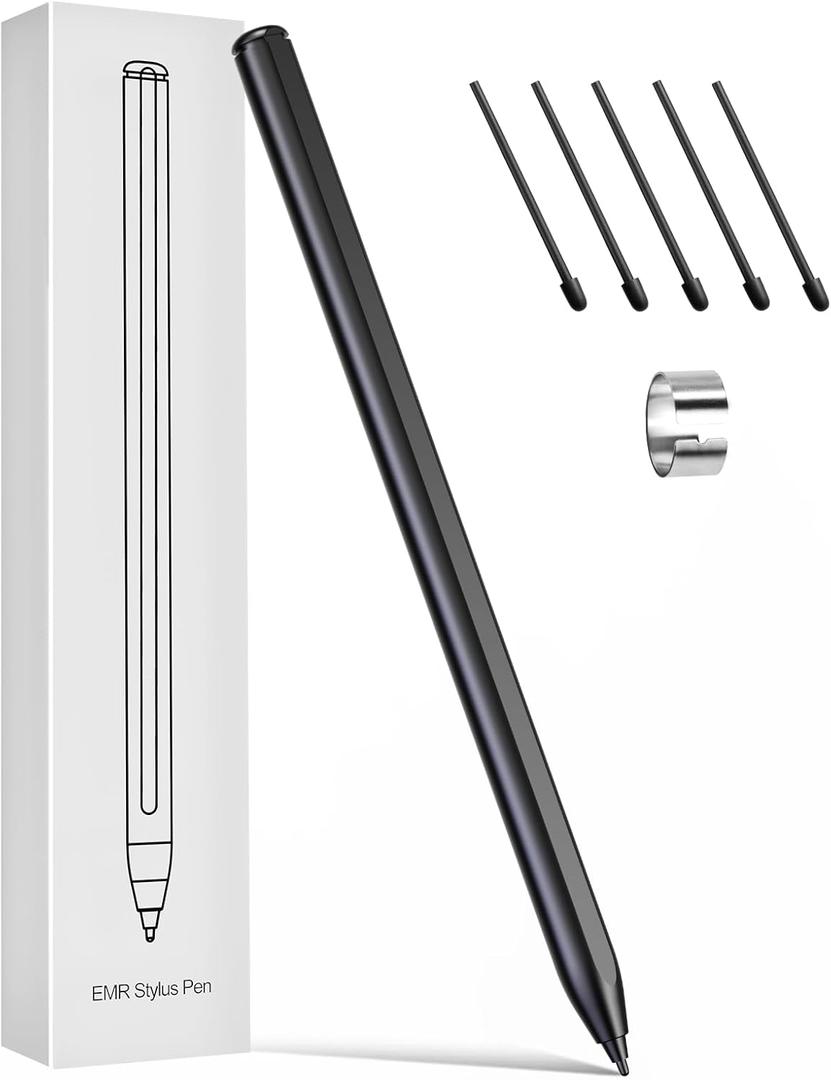 EMR Stylus Replacement Pen for Remarkable 2, Magnetic Stylus Pen with Eraser and 5 Tips, 4096 Levels of Pressure Sensitivity, Tilt Support, Palm Rejection Remarkable2 Plus