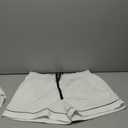 Veseacky Women's Summer Cool 100% Cotton Short Sleeve Pajama Set Button Down Shorts with Drawstring & Pockets (White,XL)