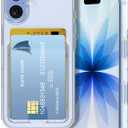 Petocase for iPhone 17 Wallet Case Card Holder Slot Ultra Slim Fit Flexible TPU Gel Rubber Soft Skin Silicone Protective Phone Case Cover for Apple iPhone 17 6.3 inch Crystal Clear