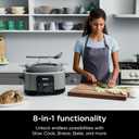 Ninja® 14-in-1 PossibleCooker™ PRO | 8.5qt, Sous Vide, Proof, Bake, & Steam Multicooker | Slow Cooker, Dutch Oven | Glass Lid & Integrated Spoon | Nonstick, Oven Safe Pot 500°F | Sea Salt Gray |MC1001, 8.5 Quarts