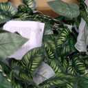 Fudios Lighted Twig Eucalyptus Garland 6FT 96 Warm White LED Battery Operated with Timer for Mantle Fireplace Wedding Party Spring Bedroom Decoration Indoor Outdoor Use, 72 Inches