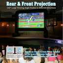Inflatable Projector Screen Outdoor, 15FT Blow up Movie Screen Support Front & Rear Projection for Backyard Outdoor Movie Night Barbecue Pool Party with Blower and Carry Bag