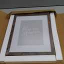 An&He 8.5x11 Picture Frame Set of 2, Brown Wood Grain Photo Frame for Wall Mounting or Tabletop Display