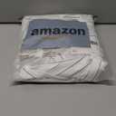 GORGLITTER Women's Button Down Shirt Dresses Striped Oversized Long Sleeve Collared Tunics High Low Blouse Tops with Pockets White Medium