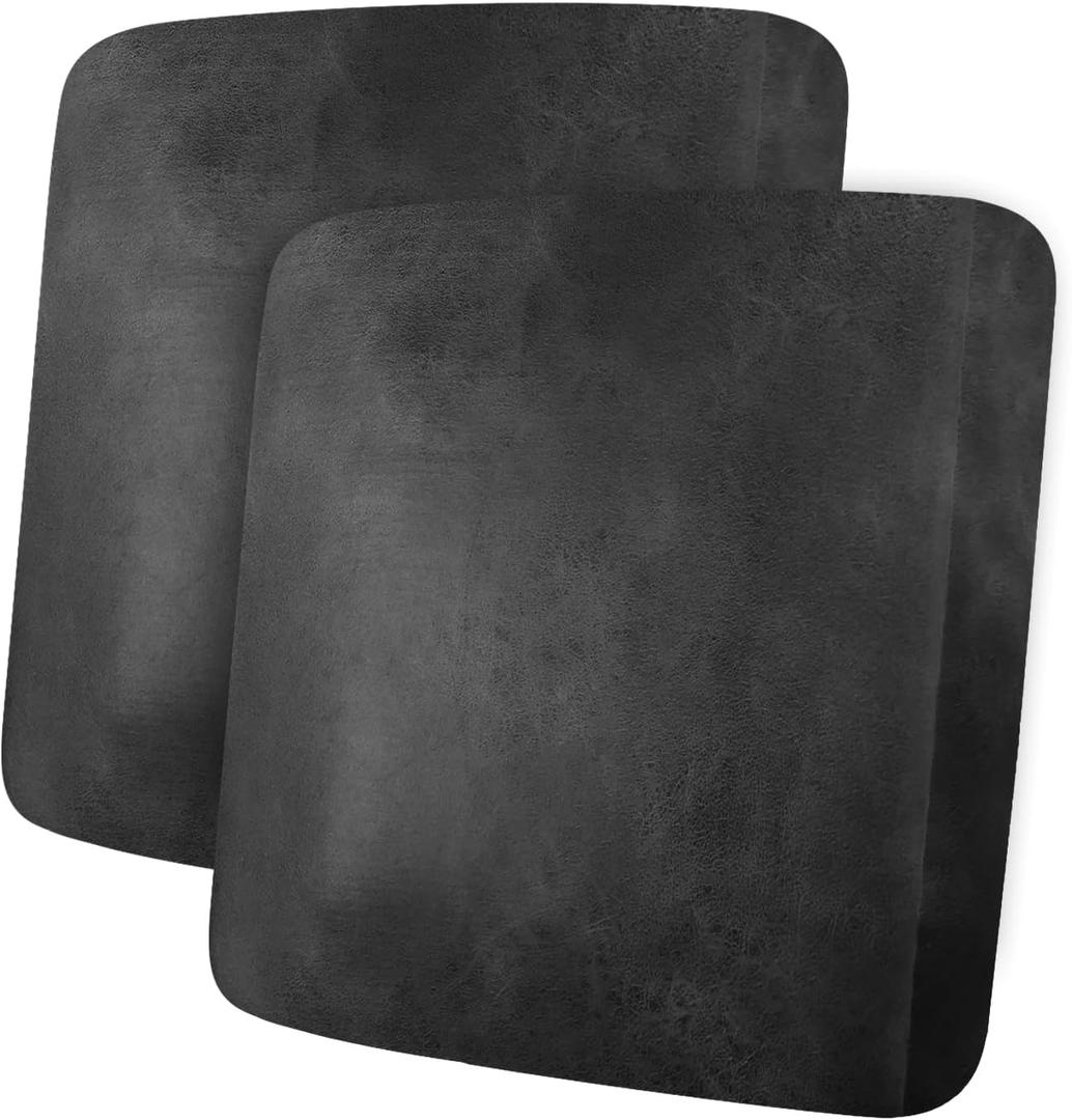 Leather Look Couch Cushion Covers Sofa Seat Slipcovers Sets Couches Furniture Protector for Sectional Armchair Loveseat Pets Kids Stretch Spandex Fabric (2 Cushion Loveseat, Dark Grey)