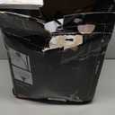 Globe Electric 67135 72" Torchiere Floor Lamp and Adjustable Reading Light, Matte Black, Frosted Shade, Dual Rotary Switch, 3-Step Dimming, Modern Lighting for Living Room or Office