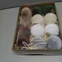 SUPREME XMAS 12 Pcs Christmas Tree Ornaments Set, 80mm/3.15in Large Velvet Christmas Ornaments for Xmas Tree Decorations Shatterproof Hanging Flocked Balls Ornaments Holiday Party Indoor Home Decor