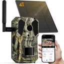 4G Cellular Trail Camera, No WiFi Needed, 0.2s Fast Trigger Speed, Full Color Night Vision & No Glow IR, IP65 Waterproof Deer Camera with Motion Detection. (Aqua)