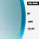 Double Sided Foam Tape - 3/8 x 1/8 in x 82 ft (25 m) Roll - PE Closed-Cell Glazing Tape - Strong Pressure-Sensitive Acrylic Adhesive - Moisture Resistant Insulation