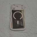 DOMAVER for iPhone 17 Pro Max Case for Women, 1X Screen Protector+1X Wrist Strap, [Compatible with MagSafe] [Full Camera Protection] Cute Wave Matte Phone Case for iPhone 17 Pro Max, Stone White