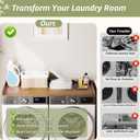 Washer Dryer Countertop,54" W×27.5" D,Walnut, 1 Tier