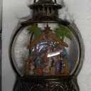 Christmas Snow Globes, Adoration of The Magi Nativity Manger Scene, Silent Night Music Water Lantern, Holiday Decorations Gifts for Family, Children or Friends