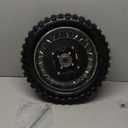 10 Inch 2.5-10 Rear Wheel Tire with 1.4 x 10 Rim and Drum Brake With 12mm Bearing for 50cc Dirt Pit Bike, ATVs, Black