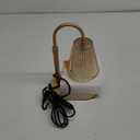 Candle Warmer Lamp with Timer: Electric Candles Wax Warmers Glass Lamps for Jar Candles Burner Adjustable Height and Dimmable Light Modern No Flame Scented Candle Warming Lantern, Amber