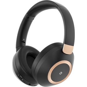 Active Noise Cancelling Headphones, 100H Playtime Headphones Wireless Bluetooth, Bluetooth Headphone with Mic, Over Ear Wireless Headphone with Deep Bass, Fast Charging for Travel
