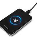 Navfmru RFID Reader Metal Case ID IC Card Reader 125KHz/ 13.56Mhz Reader Scanner Long Range Dual Frequency Reads TK4001 EM4100 NFC Card MFS50S70 and Other 14443A Protocol Tags