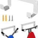 Ironing Board Holder Wall Mount Stainless Steel, Y T Leg Ironing Board Hanger Wall Mount for Laundry Room, Iron Board Hooks for Wall Heavy Duty, White (1 PC)