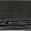 Machrus Upper Bounce Trampoline Weather Cover - 7.5FT 8FT 10FT 11FT 12FT 13FT 14FT 15FT 16FT 17FT 8X14FT 9X15FT 10X17FT -Weather-Resistant Trampoline Protective Cover (Black)