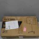 Rfiver Mobile TV Cart Rolling TV Stand for 23-65 Inch Screens, Portable TV Stand on Wheels with Tilt and Height Adjustable, Outdoor TV Mount Stand Holds up to 88 lbs for Home Office MAX VESA 400x400mm