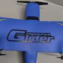 HAWK'S WORK 2 Channel RC Airplane, Ready to Fly, 2.4GHz Remote Control Plane, Easy to Fly Glider for Kids & Beginners (Blue)