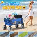 9" Balloon Rear Wheel & Fork Replacement for Catart Beach Wagon – All-Terrain PVC Material Tire, Shock Absorbing, Easy Installation
