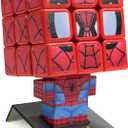 Rubiks Cube, Spider-Man Cuber, Marvel Collectible Fidget Toy & Desk Decor, Problem-Solving Brain Teaser, Classic Color-Matching Puzzle, Sensory Puzzle, Stocking Stuffers for Ages 8 & Up