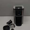 Single Serve Coffee Maker for K-Cup Pod and Grounds, Hot and Iced Coffee Maker, Strong Button Feature, 6 to 14oz Brew Sizes, 50oz Removable Tank, Up to 6.5 Inch Cup, Stainless Steel, Black