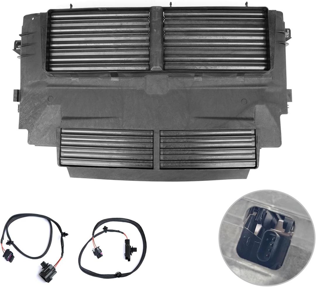 Radiator Shutter With Actuator Motor Compatible with 2012 2013 2014 2015 2016 2017 2018 Fo-rd Focus 2.0L,Replacement for CM5Z8475A,CM5Z8B455A,BM518475BJ,BM518475DE,ATPP5220112009 Grille Shutter