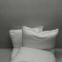 puredown Goose Feather Down Pillows Standard Size Set of 2, Soft Fluffy Bed Pillow for Sleeping with 100% Cotton Cover, Medium Firm Luxury Hotel Collection Pillow for Back, Stomach or Side Sleeper (01 Brown)