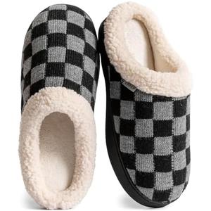 UBFEN Mens Slippers for Indoor Bedroom Memory Foam House Shoes Lightweight Slip On Outdoor Slipper