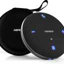 M4 Bluetooth Speakerphone Conference Microphone with AI Noise Reduction Full-Duplex AI Transcription USB Speakerphone 360° Voice Pickup Conference Speaker Home Office for Teams/Zoom, Black