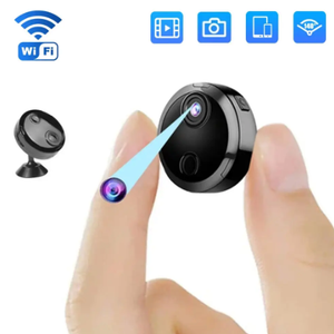 HDQ15Mini 4K WiFi Camera Wireless – Indoor Security Camera with Night Vision, Motion Detection, Long Battery Life & SD Card Loop Recording