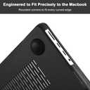 EooCoo Case Compatible with MacBook Pro 16 inch M5 2026-2021 M4 M3 M2 M1 Pro/Max Chip, Matte Hard Shell, Easy to Install, Sturdy Laptop Protective Cover Case, Matte Black