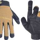 Custom Leathercraft124X Workright Flex Grip Work Gloves, Shrink Resistant, Improved Dexterity, Tough, Stretchable, Excellent Grip Assorted, Extra Large