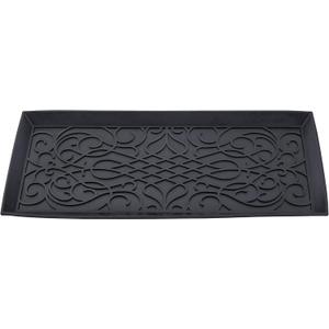 Superio Rubber Boot & Shoe Tray, 34 x 14 x 2 Rectangle, Heavy Duty, Protects Floors from Water and Dirt, Waterproof for All Weather Indoor Outdoor Use, Black Superio Rubber Boot & Shoe Tray, 34 x 14 x 2 Rectangle, Heavy Duty, Protects Floors from Water and Dirt, Waterproof for All Weather Indoor Outdoor Use, Black