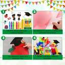 20 Pcs Preschool Graduation Decorations Pre-k Graduation Backdrop DIY Photo Backdrop Prop Cardstock Cutouts Pencil Crayon Grad Cap Cutouts for Kindergarten Classroom Party Grad Decor