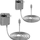 2 Pack DS Lite Charger, Charging Adapter for Nintendo DS Lite, 100-240V AC Wall Power Adapter