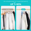 HOUSE DAY Premium Velvet Hangers 50 Pack Blue, Non-Slip Flocked Felt Hangers, Sturdy Clothes Hanger with 360 Rotatable Hook, Heavy Duty Durable Slim Coat Hanger for Closet Space Saving (Tranquil Blue/ Silver)