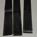 200 Pcs Non Slip Rubber Clothes Hanger Grips Adhesive Clothing Hanger Grip 2.8 x 0.2 Inch Clothes Hanging Accessories with Fins Strips Grippers for Home Stores Use (Black)