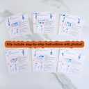 Winlyn 24 Sets Winter Decorations DIY Elf Ornaments Christmas Craft Kits Foam Elf with Snowflake Festive Foam Stickers for Kids Holiday Seasonal Gift Home Classroom Activities Party Favors