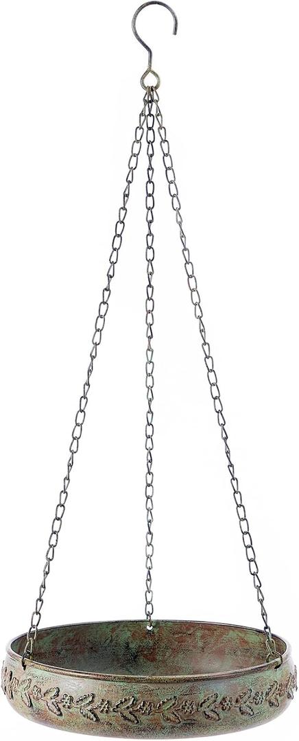 Hanging Bird Baths for Outdoors, Outdoor Bird Bath, Metal Bird Feeder, Back Yard, Deck,Patio Garden Decoration