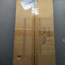 ULIFHOME F2C Clothes Rack with Cover, Clothing Racks for Hanging Clothes, Heavy Duty Garment Rack with Shelves and Hanger Rods, White Closet with Beige Cover, 47.2" W x 16.5" D x 78.3" H, Load 630lbs