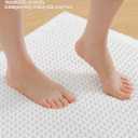 Smiry Waffle Bath Mat 47x24, Extra Soft Absorbent Bathroom Rugs, Non Slip Machine Washable Quick Dry Bath Rugs for Bathroom Floor, Tub, Shower, Home Decor Accessories, White